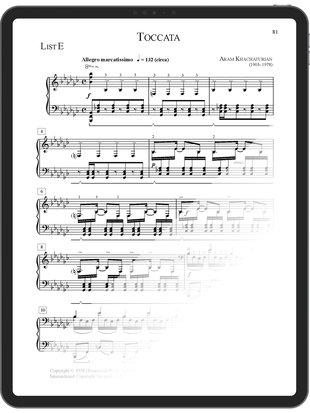 アート・デザイン・音楽 A. SCARLATTI neuf toccatas pour clavier Toccata - Khachaturian — British Columbia Conservatory of Music